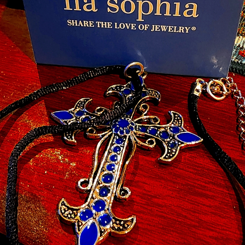 Lia Sophia Cross Necklace